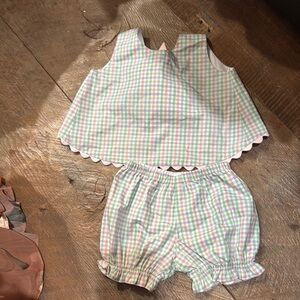 Pastel Plaid Baby Outfit